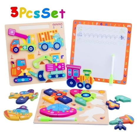 SaveJoy Montessori Wooden Puzzles