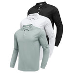 3 Long Sleeve Polo Shirts