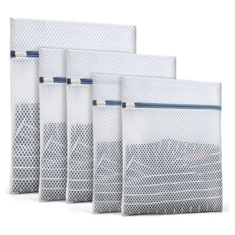 5-Pack Honeycomb Mesh Laundry Bags