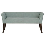 Madison Park Upholstered Accent Bench W/ Back, Nailhead Trim & Padded Seat