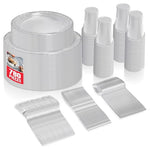 780 Piece Clear Plastic Dinnerware Set
