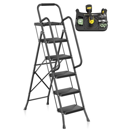 JOZ 5-Step Portable Folding Ladders (2 Colors)