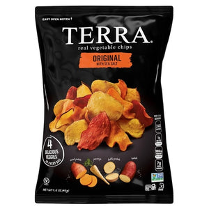 8 Pack of 1.5oz Bags of Terra Vegetable Chips, Original with Sea Salt
