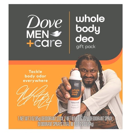 3-Piece Dove Men+Care Whole Body Deodorant Gift Set