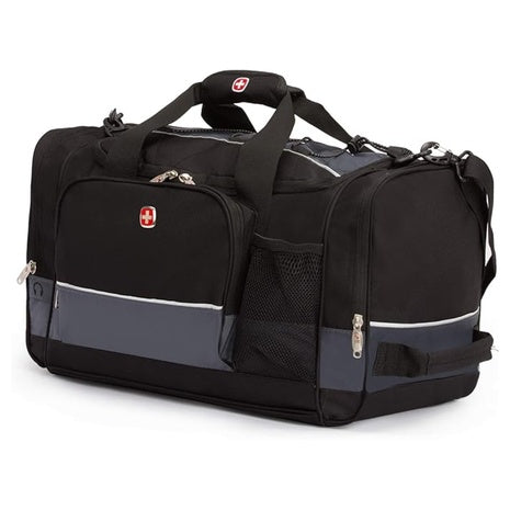 SwissGear Apex Duffle Bag for Travel and Gym with Bungee-Cord System