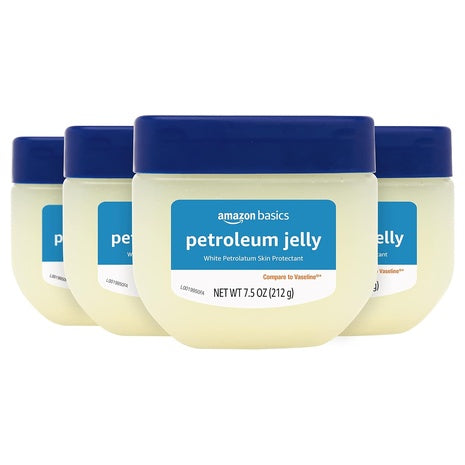 4-Pack 7.5oz Amazon Basics Petroleum Jelly Skin Protectant