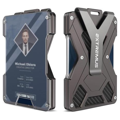 Slim RFID Wallet With Money Clip