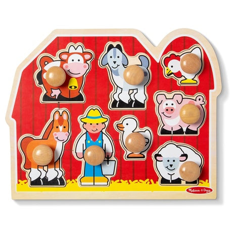 Melissa & Doug Farm Animals Jumbo Knob Puzzle