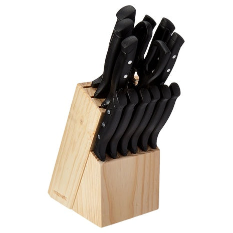22 Piece Farberware Stainless Steel Knife Block Set
