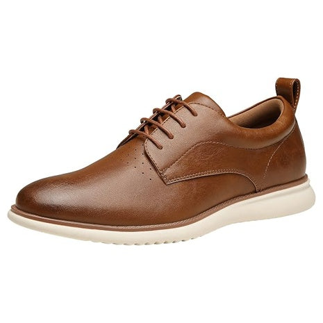 Jousen Men's Brown AMY9006 Dress Shoes