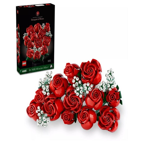 LEGO Icons Bouquet of Roses Build and Display Set