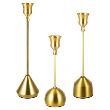 3-Piece Candlestick Holder Set (3 Colors)