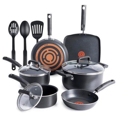 12 Piece T-fal Signature Nonstick Cookware Set
