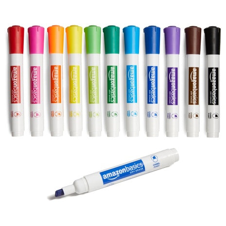 12-Pack Amazon Basics Dry Erase White Board Markers