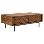 Better Homes & Gardens Wyatt Geo Modern Wood Coffee Table W/ Storage