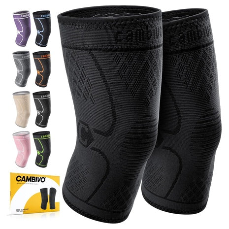 2-Pack CAMBIVO Knee Braces For Women & Men