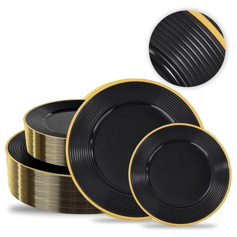 100 Disposable Plates (3 Colors)