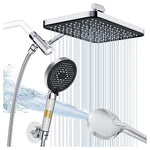 12" Wide Rain Shower Head With Filtered Handheld Combo