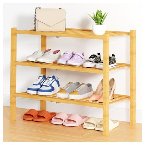 3-Tier Bamboo Shoe Rack