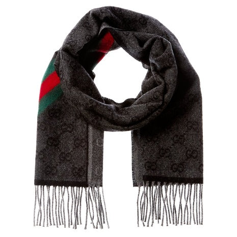 Gucci Women's GG Web Nikky Wool Scarf