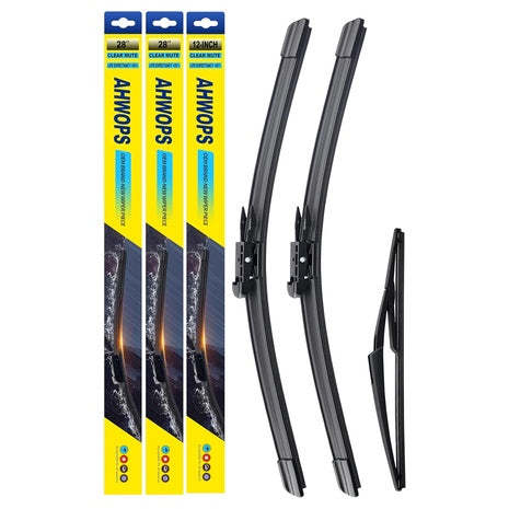 3-Pack AHWOPS Front And Rear Wiper Blades