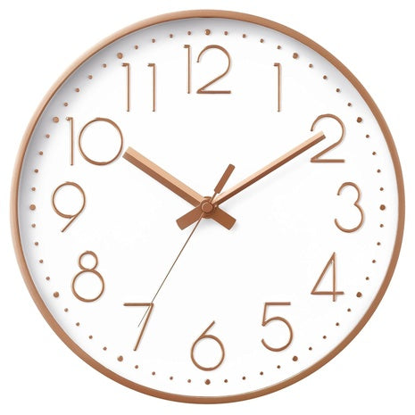 8" Silent Non-Ticking 3D Wall Clock