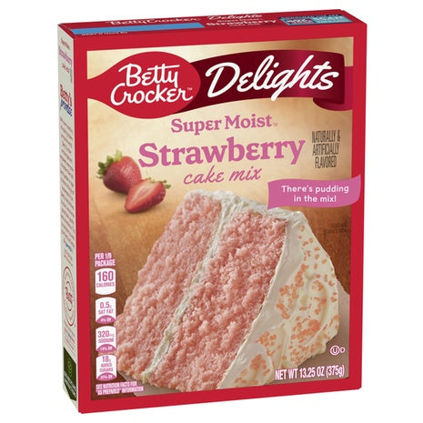 Betty Crocker Super Moist Strawberry Cake Mix (OU-D)