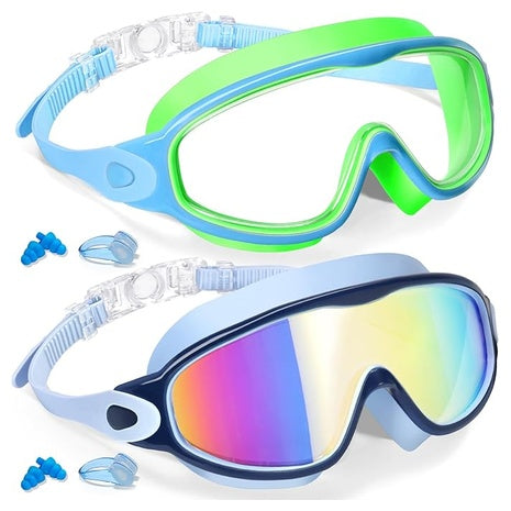 2-Pack Kids Swim Goggles