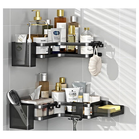6-Pack Adhesive Corner Shower Caddy Hanging