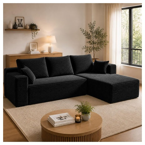 Hommidika 106" Boneless Couches Modular Sectional Sofa