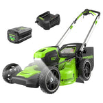 21" Greenworks 80V Brushless Cordless Lawn Mower W/ 4Ah Battery & Charger