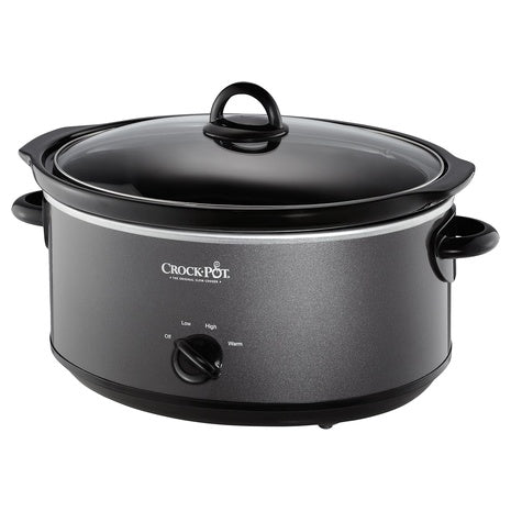7-Qt Crock-Pot 1500W Stainless Steel Manual Slow Cooker