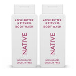 2 Bottles Native Apple Butter & Strudel Body Wash