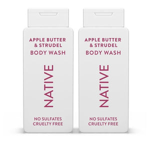 2 Bottles Native Apple Butter & Strudel Body Wash