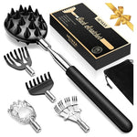 Telescoping Back Scratcher with 5 Detachable Heads