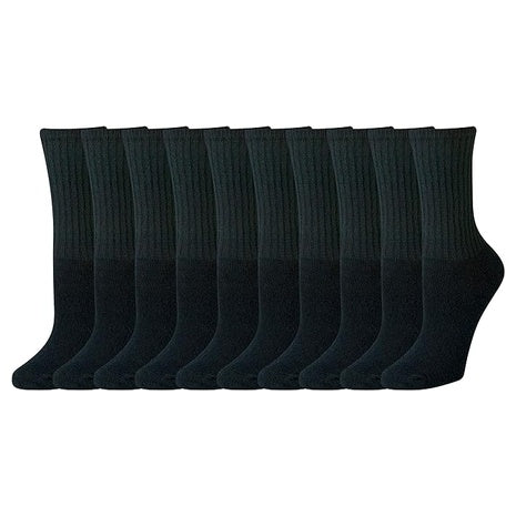 10 Pairs Women’s Cotton Crew Socks