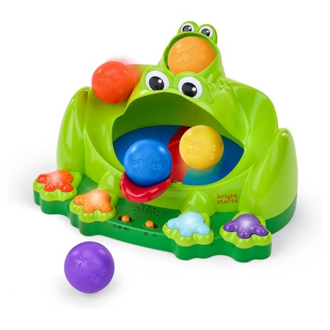 Bright Starts Poppin' Ball Frog Ball Play Toy