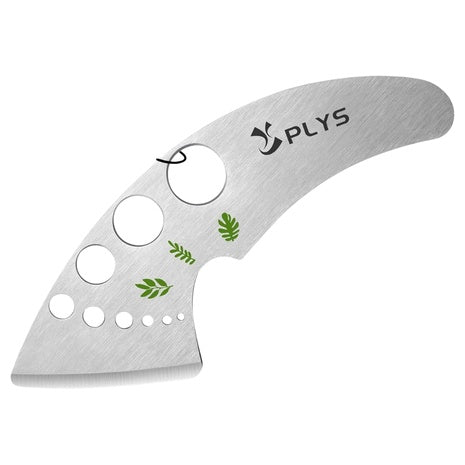 Plys 9 Hole Stainless Steel Herb Stripper Tool Peeler