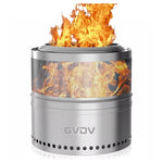 18" Smokeless Collapsible Stainless Steel Fire Pit W/ Bag