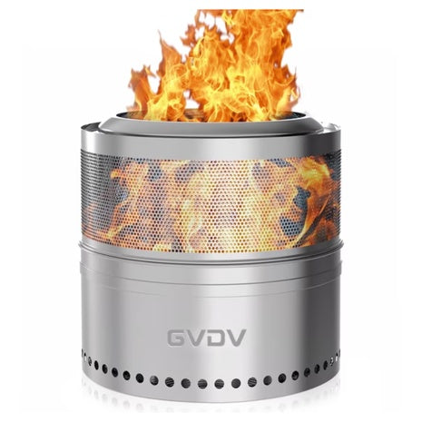 18" Smokeless Collapsible Stainless Steel Fire Pit W/ Bag