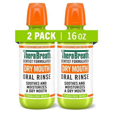 6-Pack TheraBreath Dry Mouth Oral Rinse Mouthwash