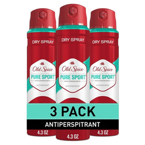 3 Old Spice Pure Sport Dry Spray Antiperspirants