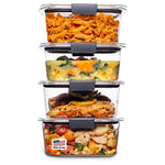 4 Rubbermaid Brilliance Airtight Food Storage Containers