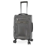 Brookstone Harbour 26" Softside Medium Checked Expandable Spinner Luggage