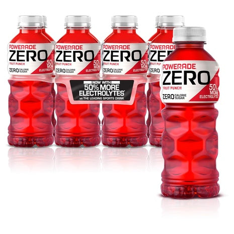 8 Bottles Powerade Zero Fruit Punch