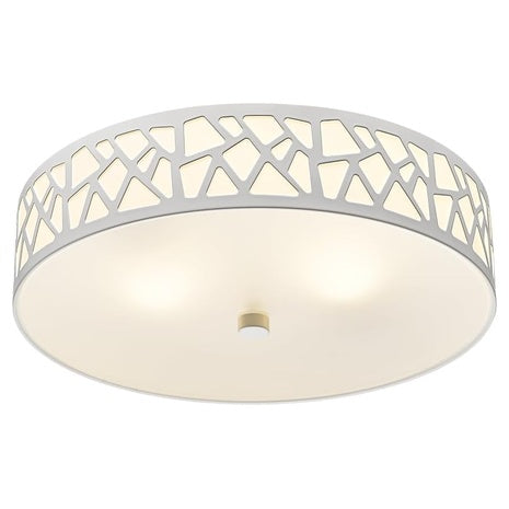 2-Light 12” Modern Flush Mount Ceiling Light