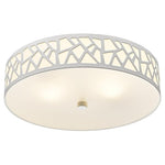 2-Light 12” Modern Flush Mount Ceiling Light