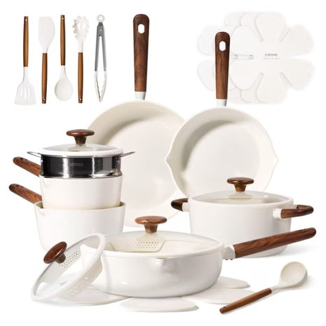 22-Piece Carote Ceramic Nonstick Cookware Set