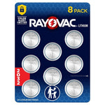 8 Rayovac 2032 3V Key Fob & Apple AirTag Batteries