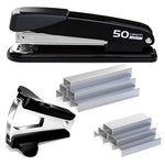 Heavy Duty Metal Stapler with Staple Remover & Staples